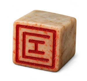 A small ivory seal bearing Backstamp’s red mark