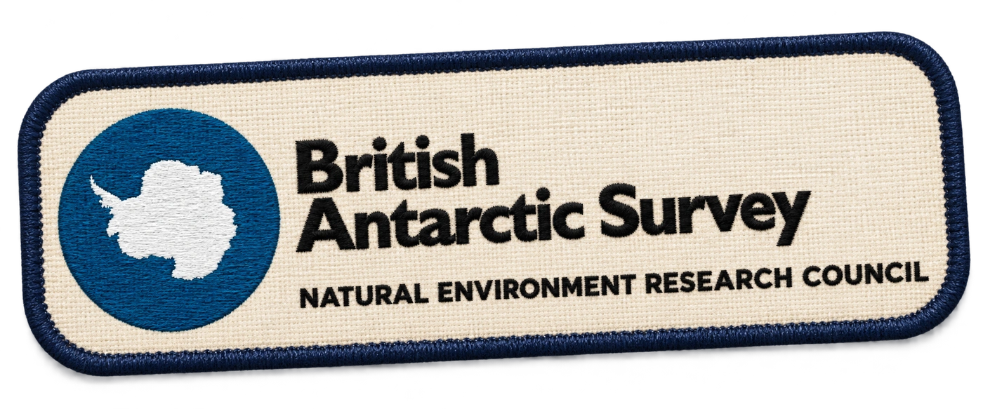 British Antarctic Survey identity rendered as a field patch
