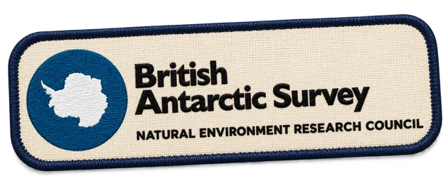 British Antarctic Survey identity rendered as a field patch