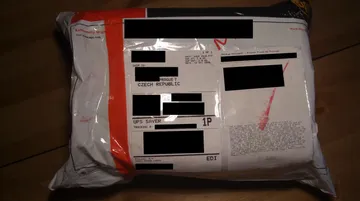 The UPS parcel containing my first shipment of poker chips