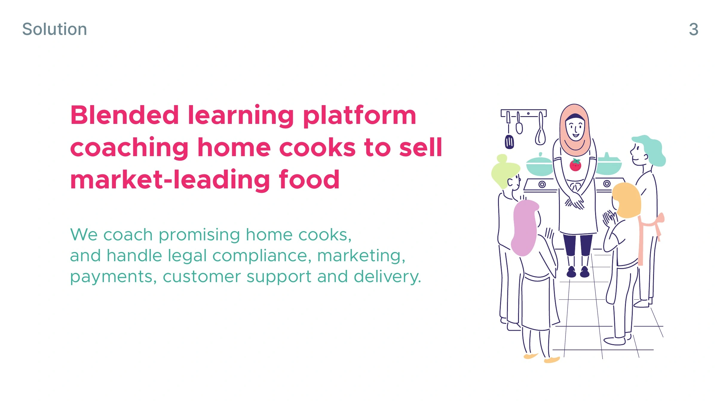 Original Pona coaching cooks presentation, slide 3