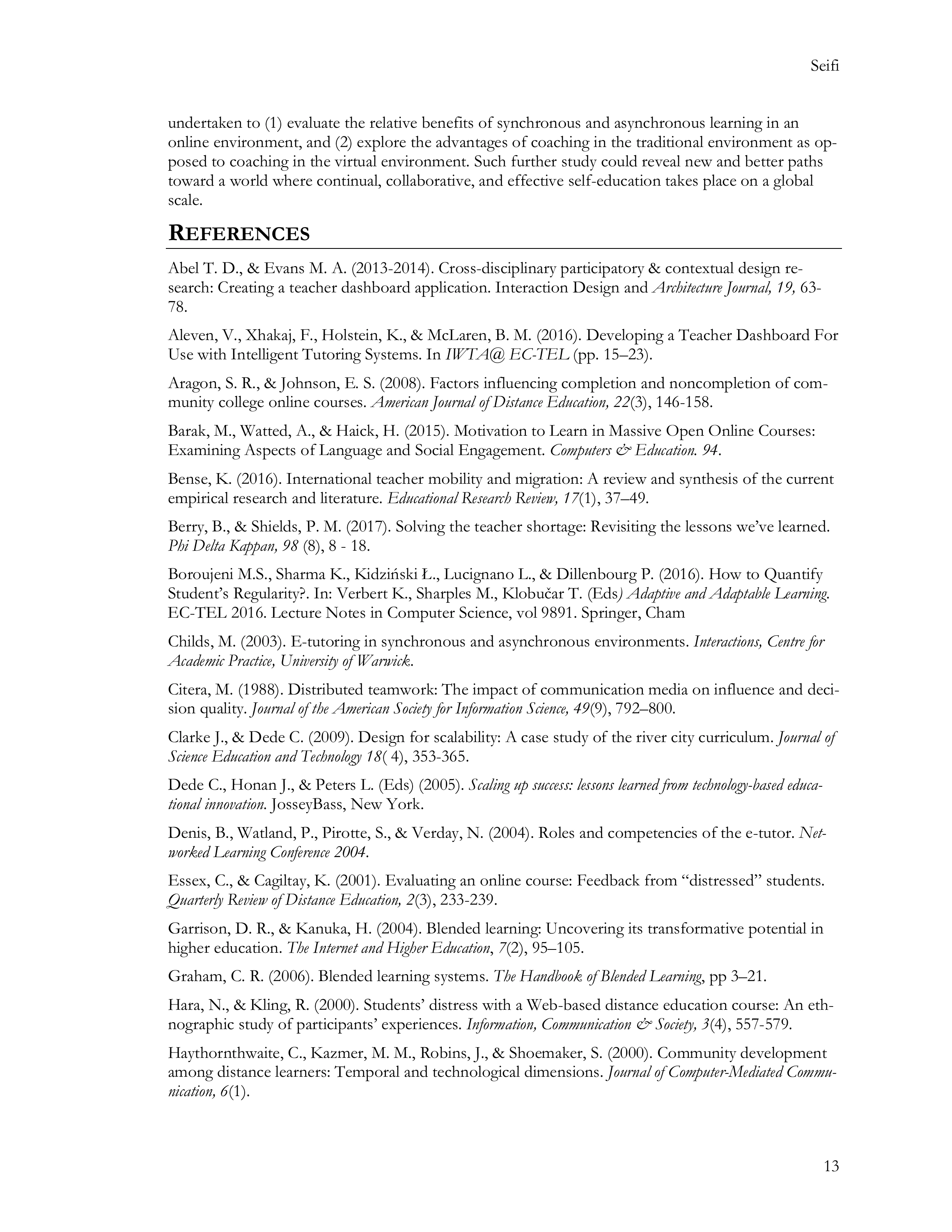 Blended learning at scale, page 13 of 15