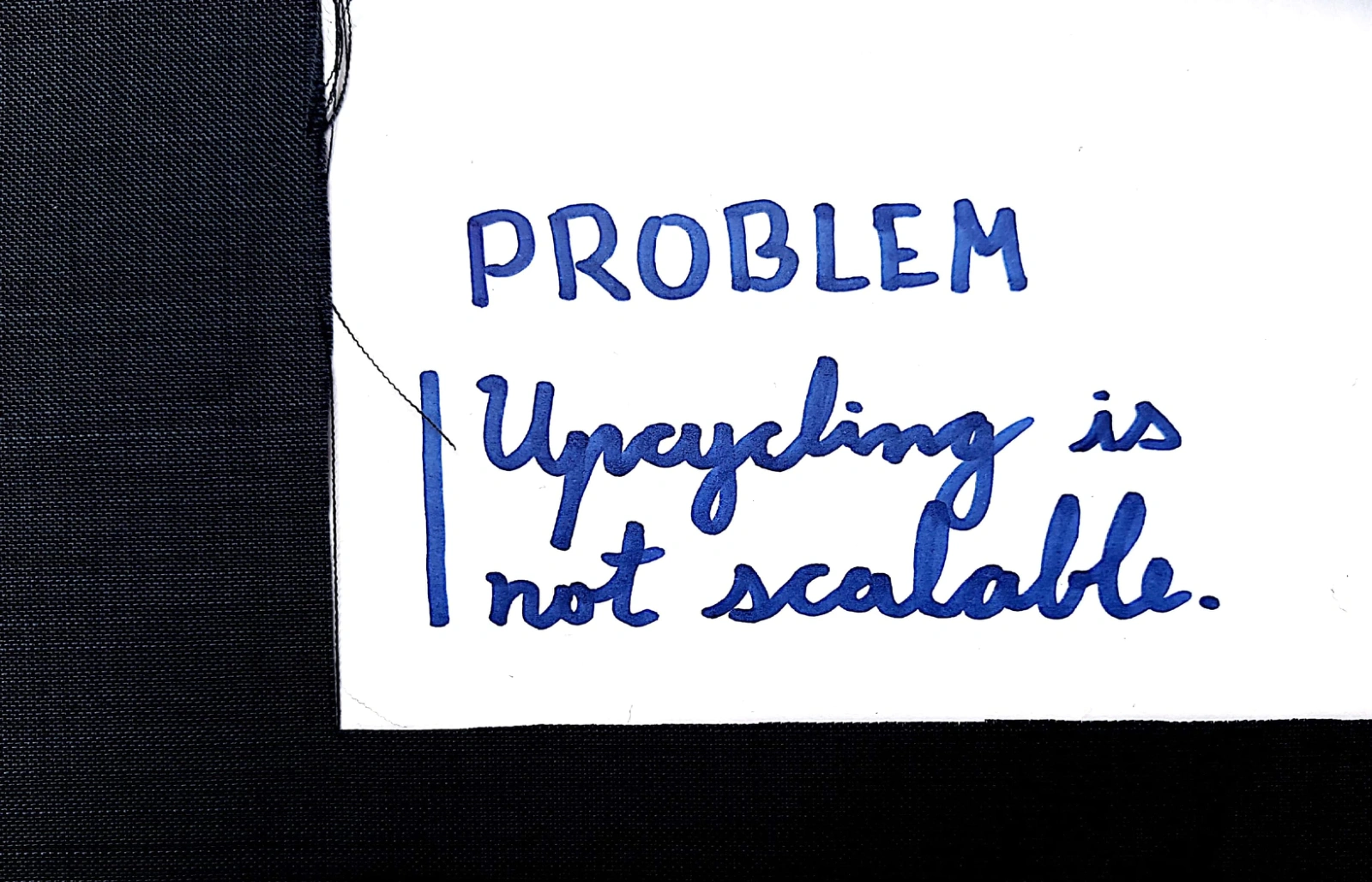 Original hand-drawn Scrap.ai pitch deck, slide 5 of 11