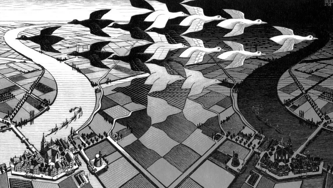 Day and Night by M.C. Escher